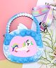 SYGA Unicorn Pop It Silicone Cartoon Sling Bag for Girls -Blue & White