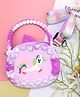 SYGA Unicorn Pop It Silicone Cartoon Sling Bag for Girls - White & Purple