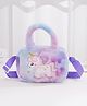 SYGA Unicorn Plush Sling Bag for Girls - Purple