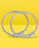 Akinos Kids Set Of 2 Abstract Designed Silver Plated Nazariya Bracelets - Silver