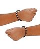 Akinos Kids Beaded Silver Plated Bracelets - Silver