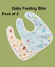 JOY BUZZ joy buzz Waterproof Feeding Bibs with Snap Button Closure Animal Print Pack of 2 - Multicolor