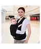R for Rabbit Baby Carrier for New Born 5 in 1 Hip Seat Front Carry Position Upsy Daisy Cozy Carrier Adjustable Straps - Black