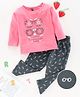 Enfance Core Full Sleeves Sunglasses Printed Night Suit Set - Gajari