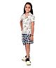 Tilism Knit Half Sleeves Baby Animals Printed Shirt & Shorts Night Suit Set - Multi Colour