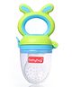 Babyhug Silicone Baby Fruit & Food Nibbler - Pink & Blue| Bite-Resistant Silicone Sack| BPA-Free| Safety Lock| Food Grade| Easy Grip Handle| Introduction to New Food| 6 Months+