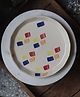 WEAVING HOMES Crayon Plate with Beautiful Multi Color Dinnerware Piece
