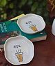 WEAVING HOMES Set of 1 Kadak - Handmade Dessert Plate with Beautiful White Color Dinnerware Piece 100 ml, Microwave & Dishwasher safe