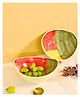 WEAVING HOMES Shades of Autumn Oval Bowl with Beautiful Yellow Color Dinnerware Piece