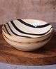 WEAVING HOMES Zebra - Cereal Bowl with Beautiful Black Color Dinnerware Piece