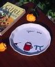 WEAVING HOMES Cutie Pie Plate with Beautiful White Color Dinnerware Piece