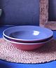 WEAVING HOMES Subtle Grey Pasta Plate with Beautiful Grey Color Dinnerware Piece
