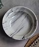 WEAVING HOMES Black Marble Pasta Plate with Beautiful Black Color Dinnerware Piece