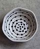 WEAVING HOMES Mini Black Lines Dot Bowl with Beautiful Black Color Dinnerware Piece