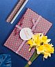 QIPS | NUKKAD Floral Checks Print Gift Wrapping Paper  Pack of 10 Sheets |19