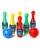 Aditi Toys Plastic Bowling Game Set with 6 Pins & 2 Balls, Multicolor Bowling Set for Indoor & Outdoor Play, Non-Toxic Bowling Game, Suitable for Kids - Multicolor