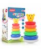 Aditi Toys Abs Plastic Stacking Ring Toy Sorting And Stacker Game 6 piece - Red
