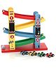 Aditi Toys Wooden Ramp Racer Toy with 4 Mini Wooden Cars, Fine Motor Skills & Enhance Focus, Montessori Ramp Racer Playset Racing Track Toy For Boys Girls, Above 3+ Age, BIS Approved