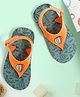 TOMSY CHOICE Hot Air Ballon Designed & Applique Detailed With Velcro Closure Flip Flops - Orange