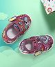 TOMSY CHOICE Doodle Art Designed With Velcro Closure Booties - Pink