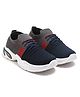 TOMSY CHOICE Colour Blocked With Air Cushion Sole Sports Shoes - Blue