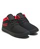 TOMSY CHOICE Rocky Text Designed With Air Cushion Sole Shoes - Black & Red