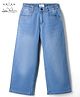 Arias Cotton Elastane Woven Full Length Straight Fit Solid Color Jeans - Blue