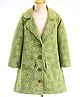 Enfance Full Sleeves Geometric Printed Blazer - Green