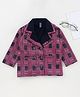 Enfance Full Sleeves Striped Winter Jacket - Rani