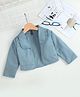Enfance Full Sleeves Solid Shrug - Grey