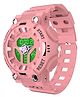 Spiky Solid Dual Time Display Digital Watch - Pink