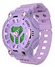 Spiky Solid Dual Time Display Digital Watch - Lavender