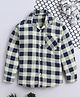 Fourfolds Cotton Blend Woven Full Sleeves Checked Shirt - Yellow
