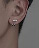 YU FASHIONS Silver Metal Silver Plated Stylish Adjustable Earrings  6.9 g