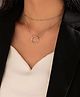 YU FASHIONS Stainless Steel Silver Plated Anti Tarnish 2 Layered Necklace - 10 g