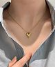 YU FASHIONS Stainless Steel Gold Plated Anti Tarnish Heart Necklace - 22.7 g