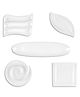 Superware Melamine Entertainment Serving  Set - WHITE (Set Of 5)