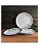Superware Melamine Buffet Plate Set 12.5 Inch - Silver Lace (P6094) (Set of 6)