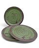 Superware Melamine Dinner Plate Set 11 inch - RUSTIC Q OLIVE GREEN - MATTE (P6161) (Set Of 6)