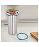 Steellock Stainless Steel Tumbler with a durable plastic clip-lock lid, Silicone Ring Seal, Ideal for Office, Gym, Travel (Tumbler-450ml)