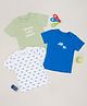 Pantaloons Baby Cotton Knit Pack Of 3 Half Sleeves Turtles  Printed Tees - Multi Colour