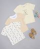 Pantaloons Baby Cotton Knit Pack of 3 Half Sleeves Sea LIfe Printed Tees - Multi Colour