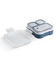 VAYA TYDBYT Lunchbox, Stainless Steel Bento Lunch Box with 3 Leakproof Compartments  Ideal for Kids, Office, and School Use, Color - Blue