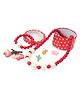 Pihoo Mermaid Designed Jewellery Combo Set - Red