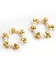Pihoo Navratri Theme Ghungroo Embellished Bracelets - Golden