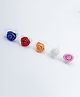 Pihoo Festive Theme Set Of 5 Floral Applique Detailed Finger Rings - Multi Colour
