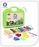 Aditi Toys Moldy Magic Play Dough with Foldable Suitcase, Multicolor Dough with 10 Colorful Dough & Sculpting Figures, Includes Googly Eyes, Non-Toxic Clay Dough, Above 3 Years (Green Suitcase)