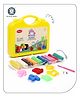 Aditi Toys Moldy Magic Play Dough with Foldable Suitcase, Multicolor Dough with 10 Colorful Dough & Sculpting Figures, Includes Googly Eyes, Non-Toxic Clay Dough, Above 3 Years (Yellow Suitcase)