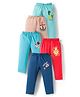 OHMS Single Jersey Knit Full Length Printed Lounge Pants Pack of 5 - Multicolor
