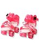 Kids Mandi Boy Roller Skates for Kids Age Group 3-15 Years Adjustable Inline Skating Shoes (Pink)